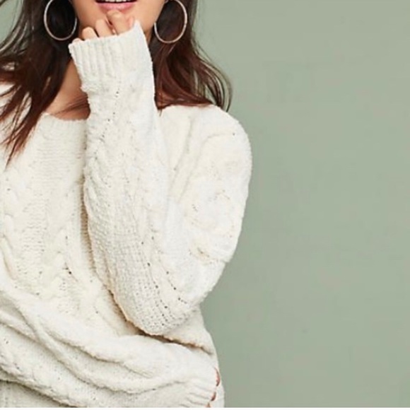 Anthropologie Sweaters - Anthropologie Sleeping On Snow Ivory sweater